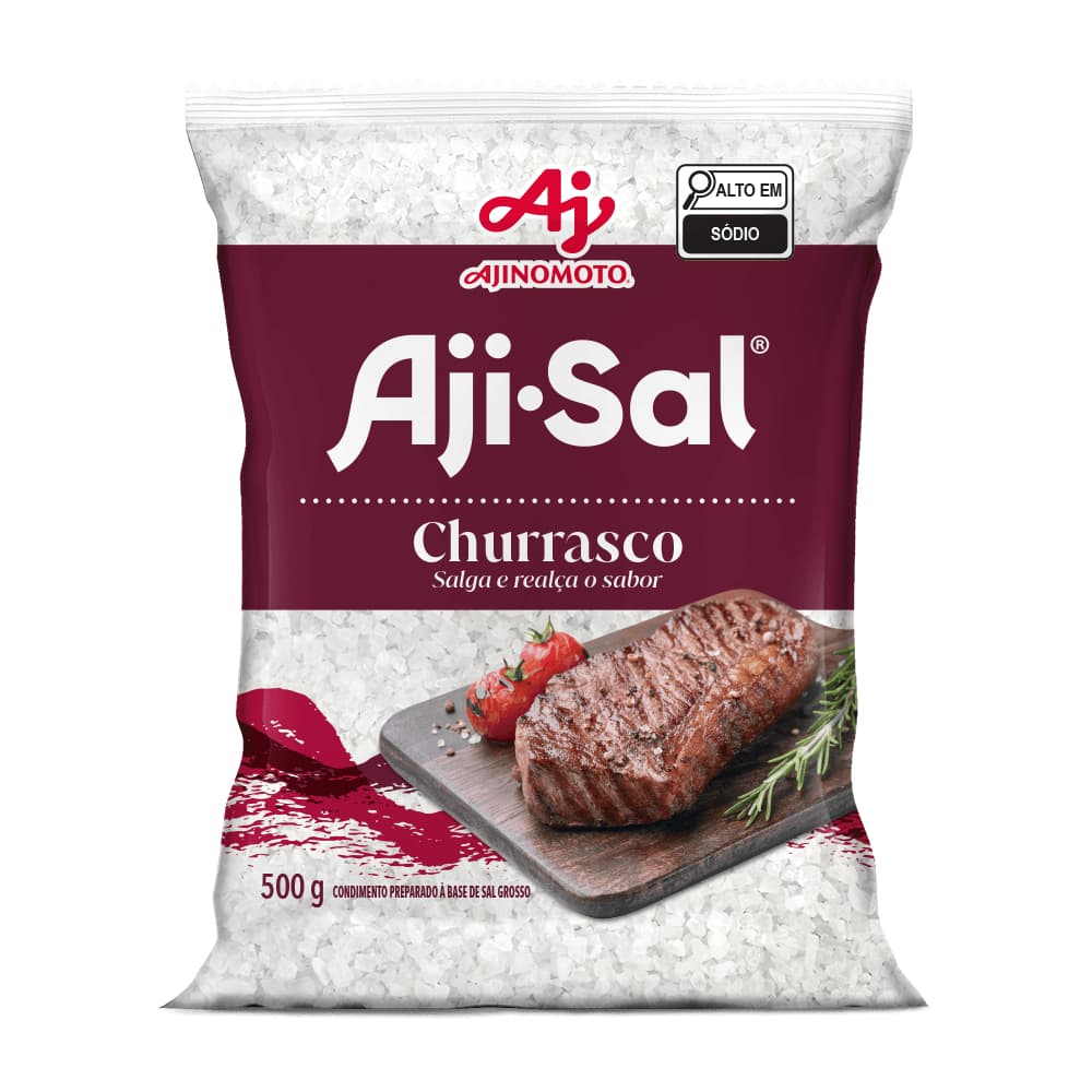 Aji-sal Sal Grosso Especial Para Churrasco Ajinomoto Pacote 500g
