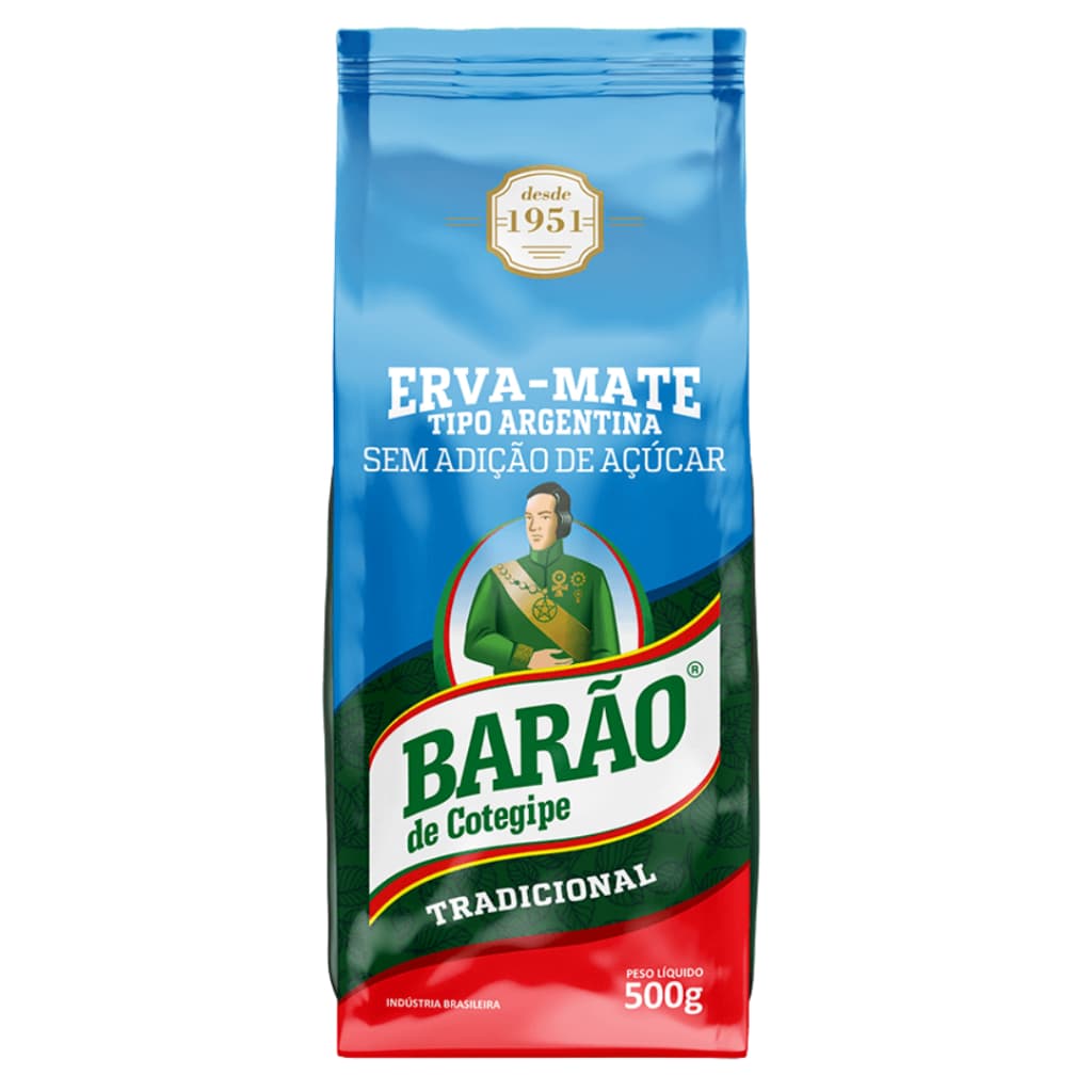 erva mate barão de cotegipe tipo argentina yerba mate chimarrão mate amargo 500g