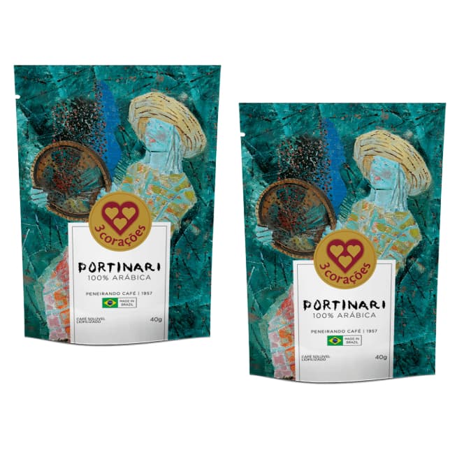 Café Solúvel Liofilizado Portinari 40g | Kit 2 Unidades | Obra Peneirando Café