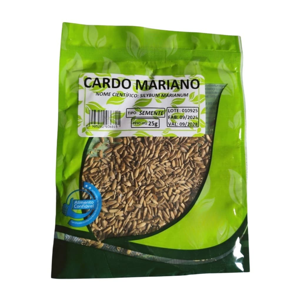 Chá de Cardo Mariano em Sementes Desidratadas 25g – Erva Natural para Infusão