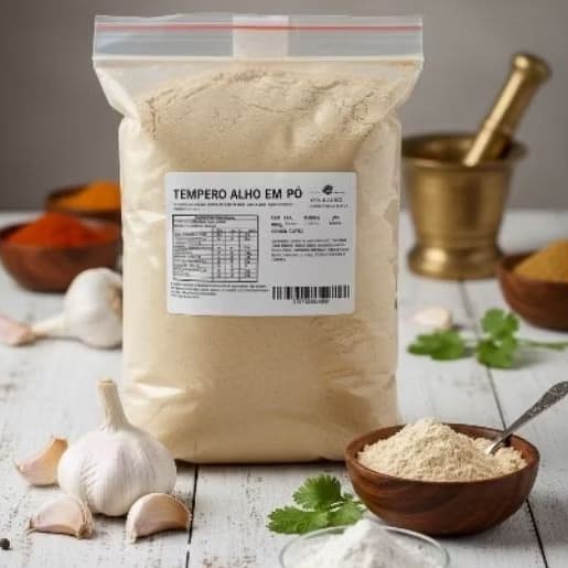 Alho  Pó  Temperos Condimento  Naturais Especiarias 100g 200g 300g 500g