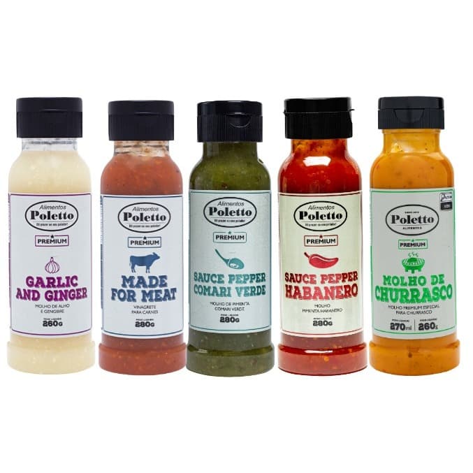 Molhos Premium Poletto Apimentados Unidade