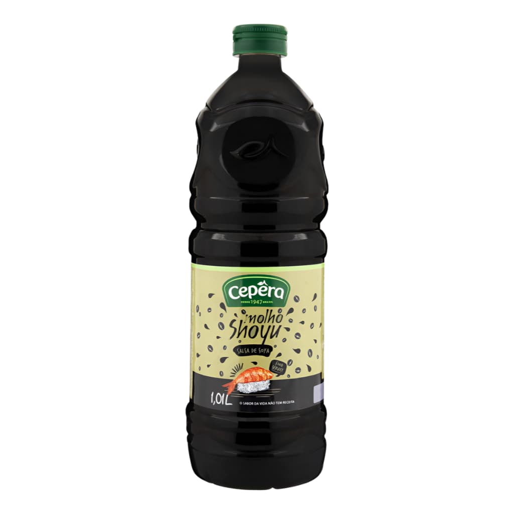 Molho Shoyu Cepêra Sem Glúten Garrafa 1.01 L Comida Japonesa Sabor Autêntico Culinária Oriental Pratos Diversos