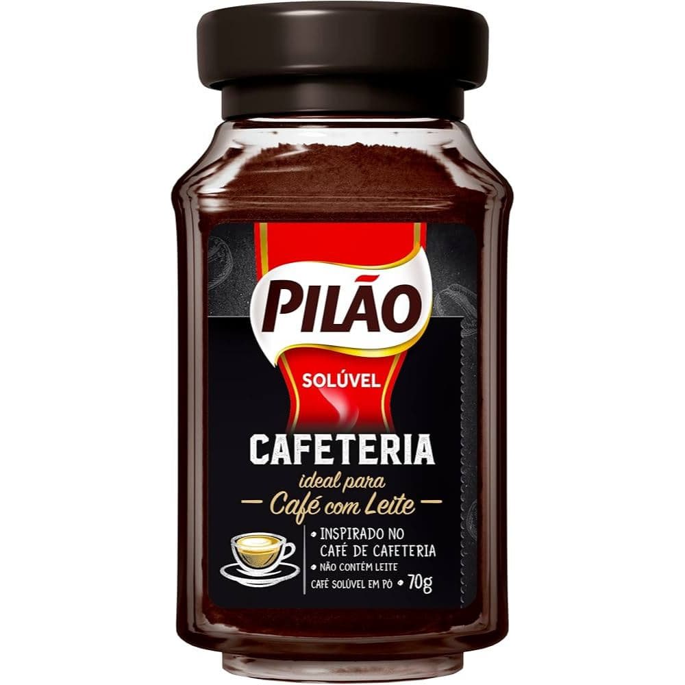 Café Pilão Solúvel Vidro 70g Cafeteria e 100g Coado (café instantâneo)