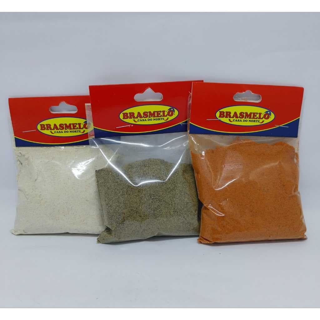Mix de Pimentas Moída todos de 100g -  ( Contém 3 Tipos: Pimenta Branca, Pimenta Calabresa, Pimenta do Reino.)