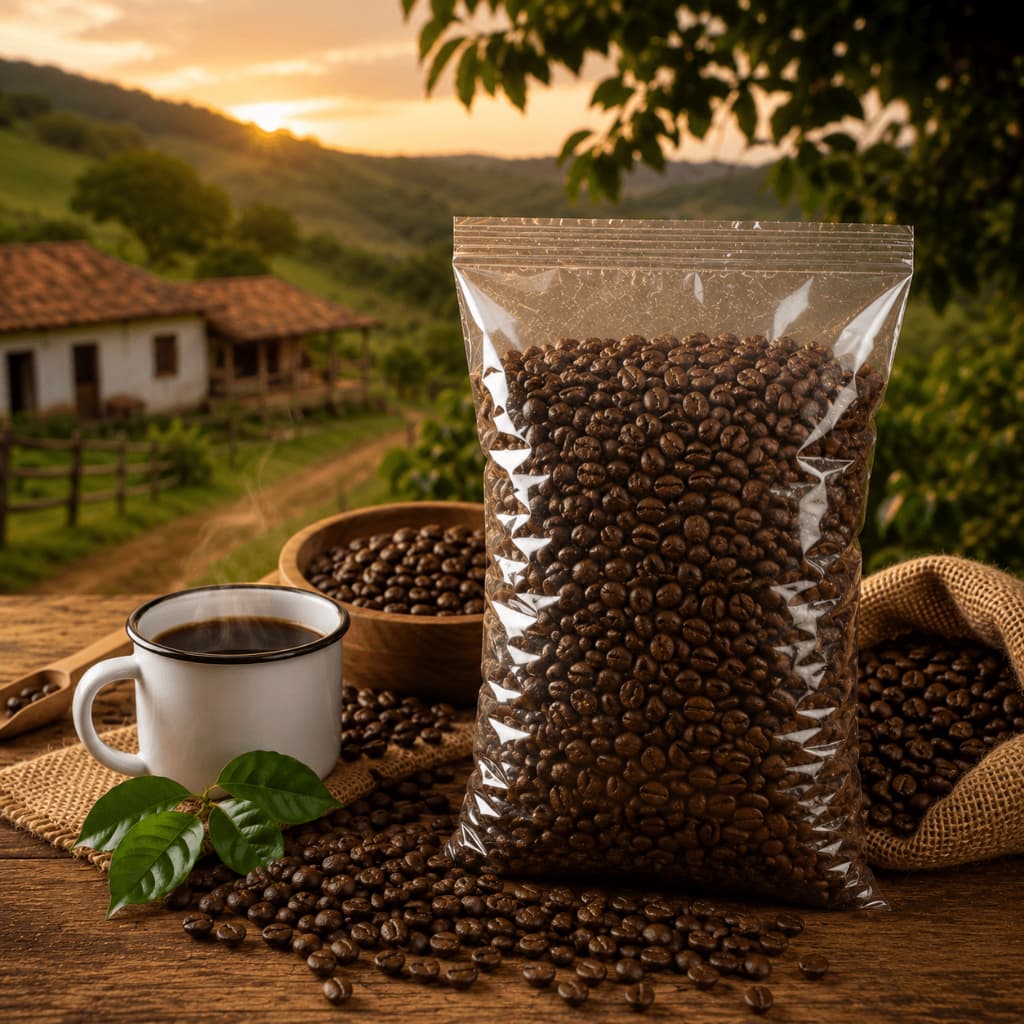 Café da Roça Torrado Em Grãos 250g|500g|1kg Café Mineiro Artesanal Tradicional - Café da Fazenda - Direto do Produtor