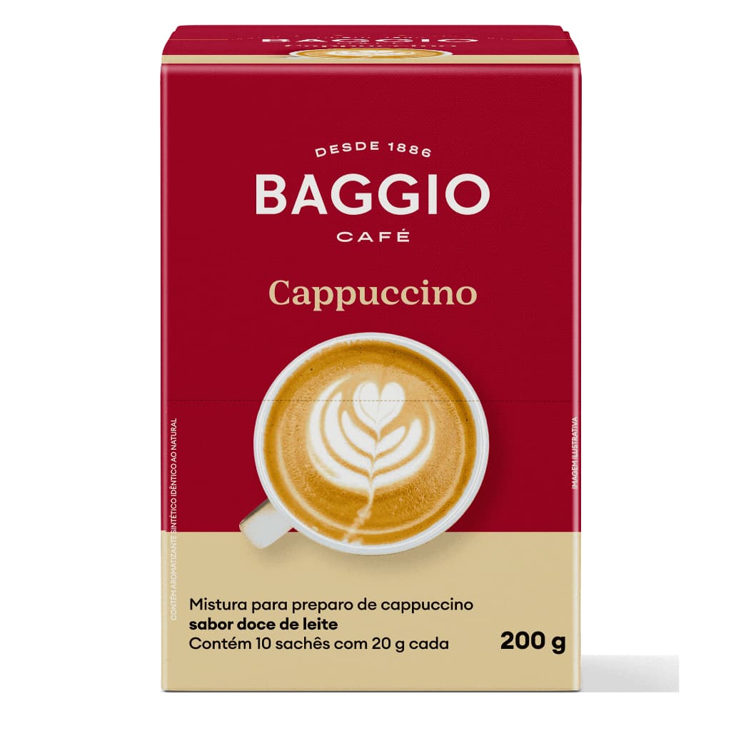 Baggio Café Cappuccino Sachê - Caixa com 10 Sachês