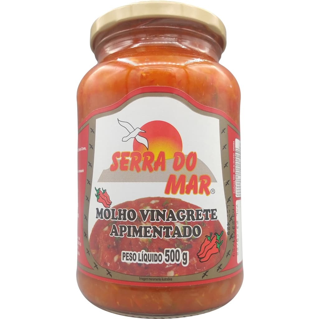 Molho vinagrete apimentado 500g - Serra do Mar