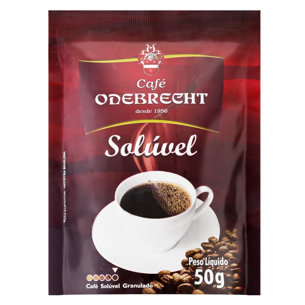 Café Solúvel Granulado Café Odebrecht Sachê 50g