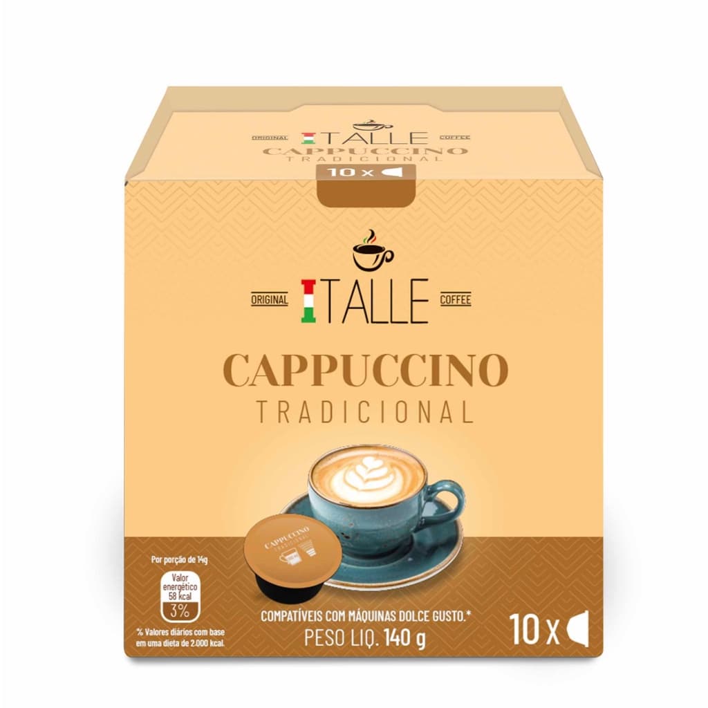 Cápsula Dolce Gusto Cappuccino Café Italle 10 Und