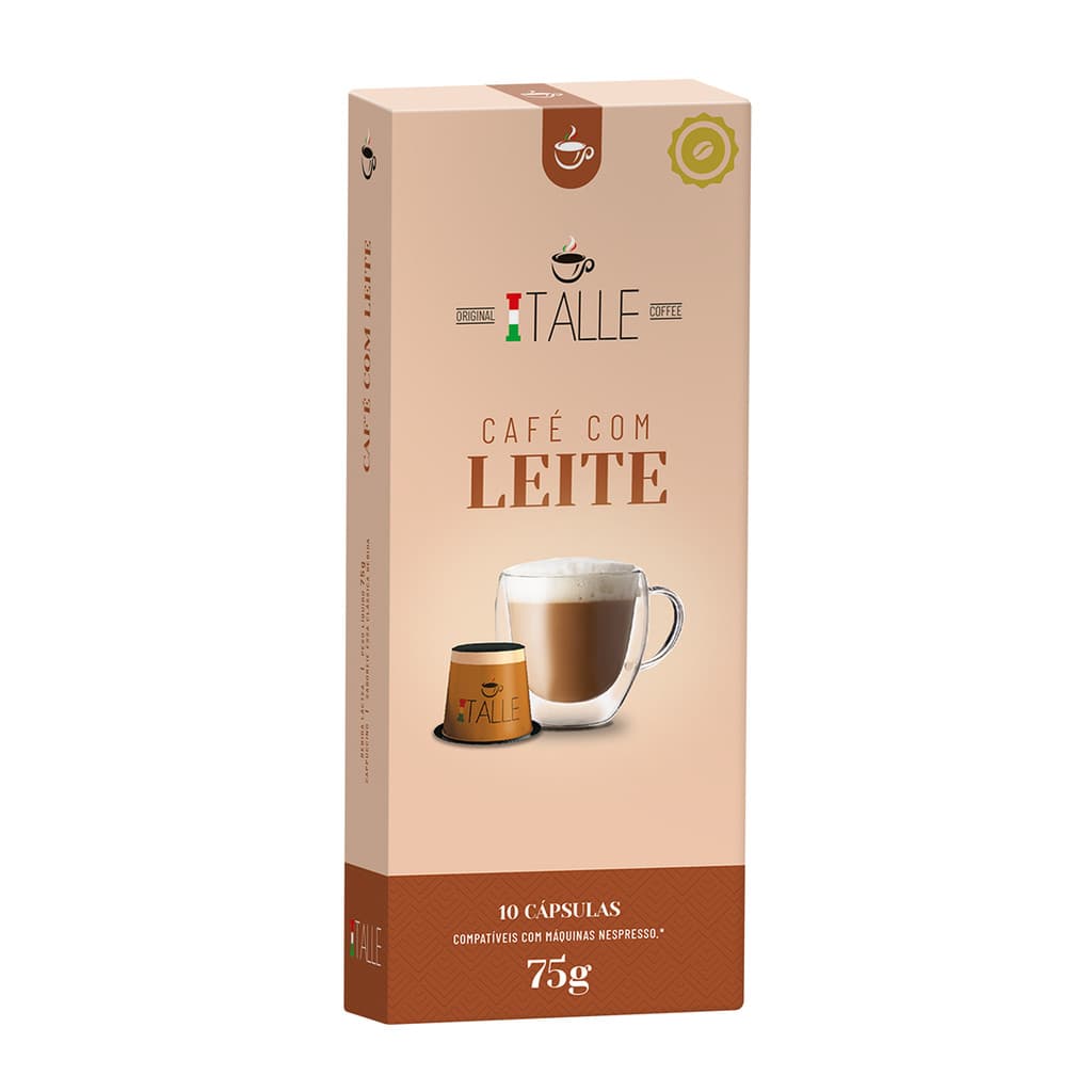 Cápsulas Café Com Leite Nespresso Compatíveis Café 10 Capsulas