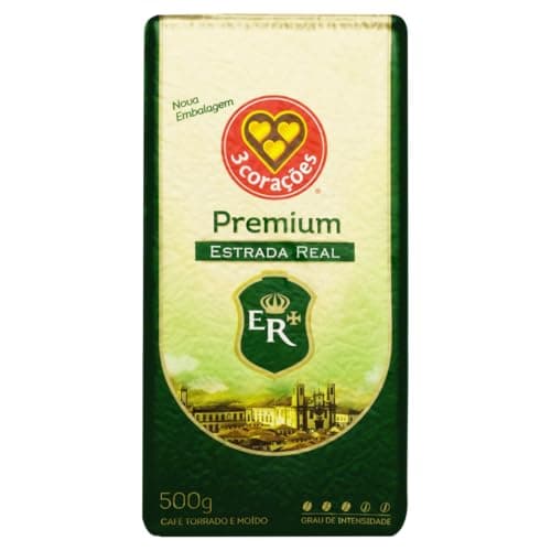 3 Corações Café Torrado e Moído Premium Estrada Real, 500G vácuo
